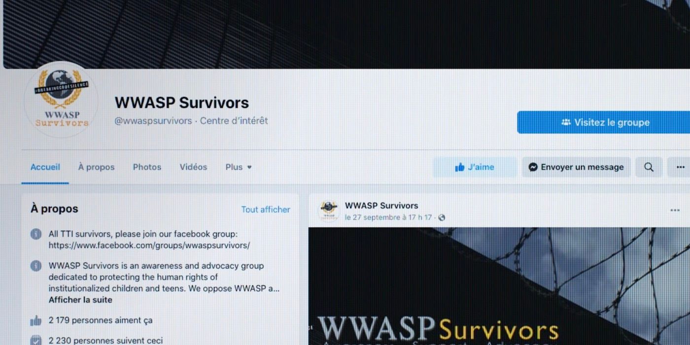 A screenshot of the WWASP Survivors site. 