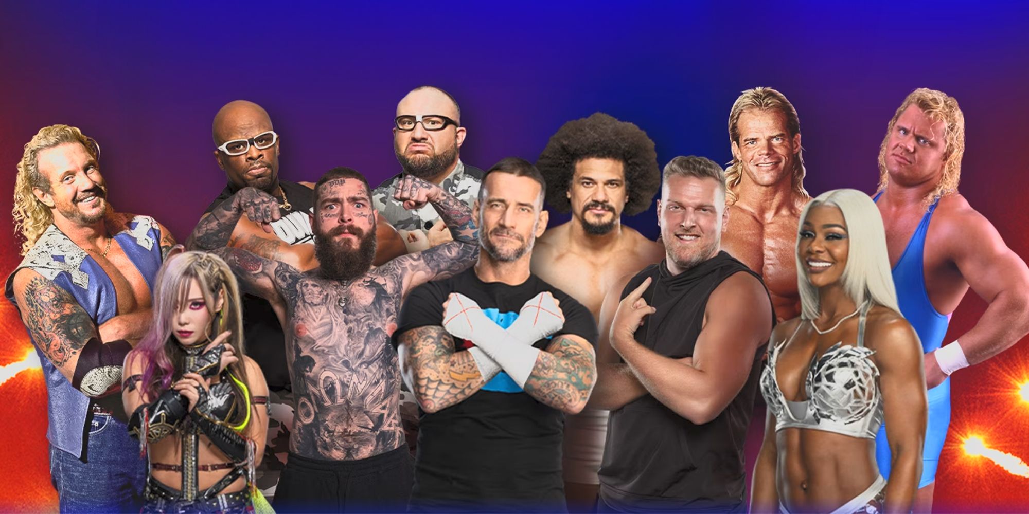 Vários lutadores jogáveis ​​e ícones da cultura pop incluídos no Season Pass do WWE 2K24