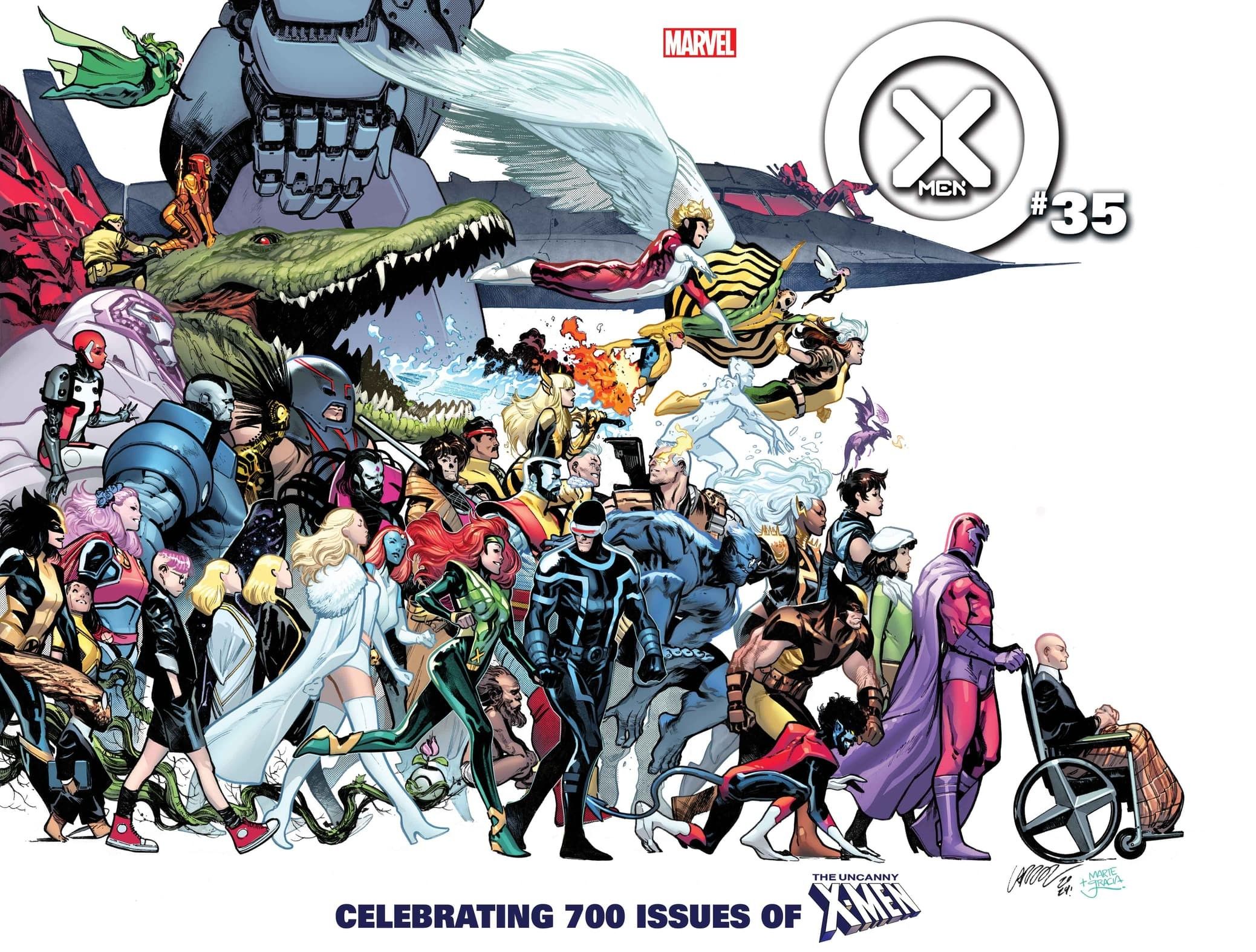 Capa envolvente de X-Men #35 Legacy #700 Pepe Larraz