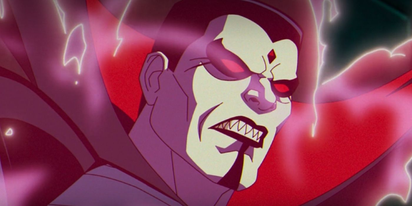 Mister Sinister surrounded by red energy in X-Men 97 episode 3