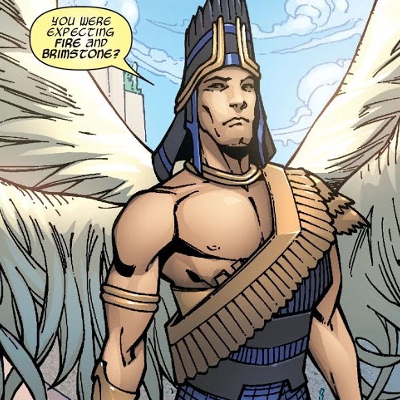 O primeiro anjo caído dos X-Men com quatro asas