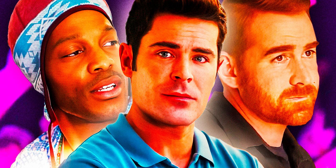 Zac Efron as Dean Andrew Satino as JT and Jermaine Fowler as Wes in Ricky Stanicky
