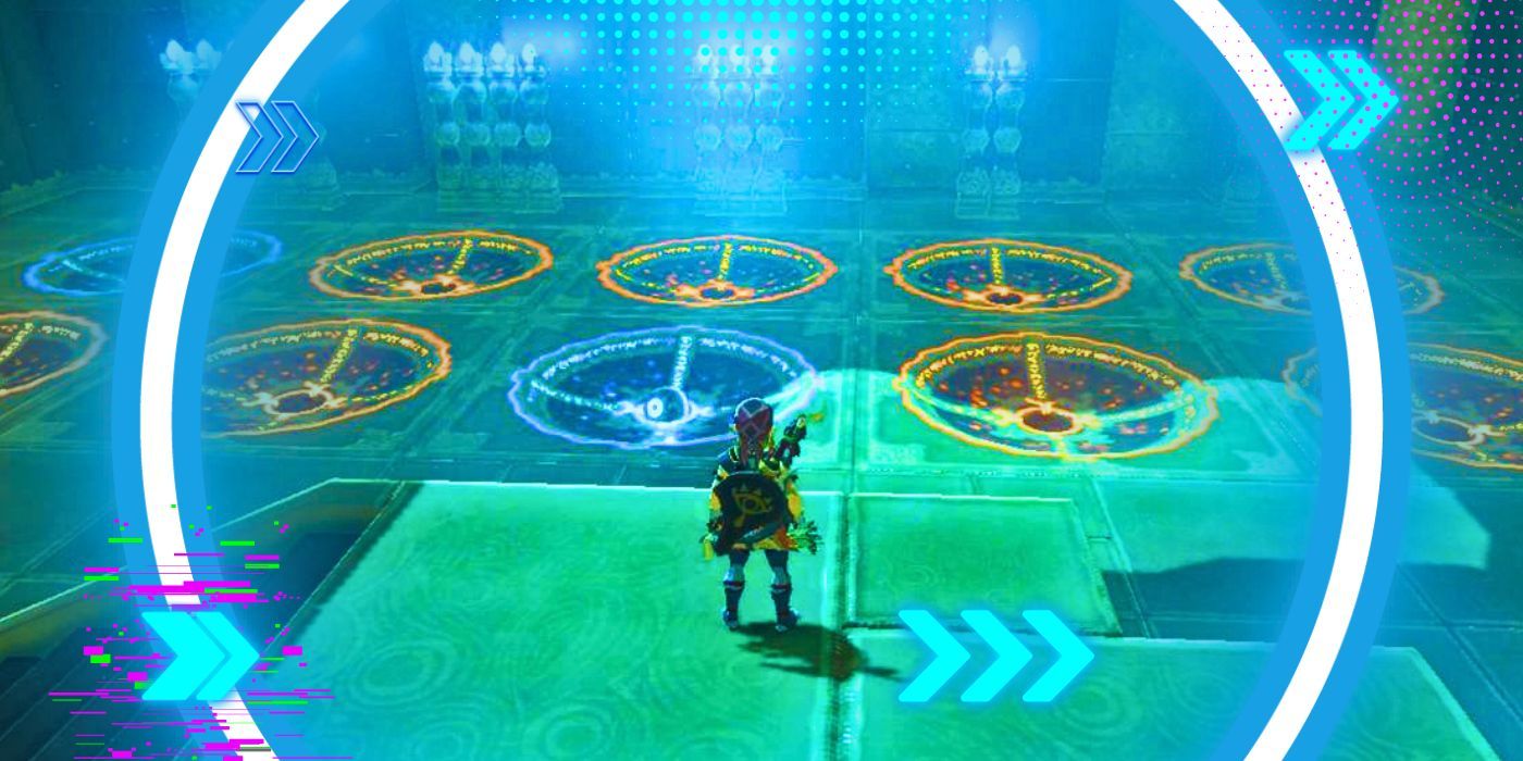 Link inside the Keo-Ruug Shrine in Zelda: Breath of the Wild
