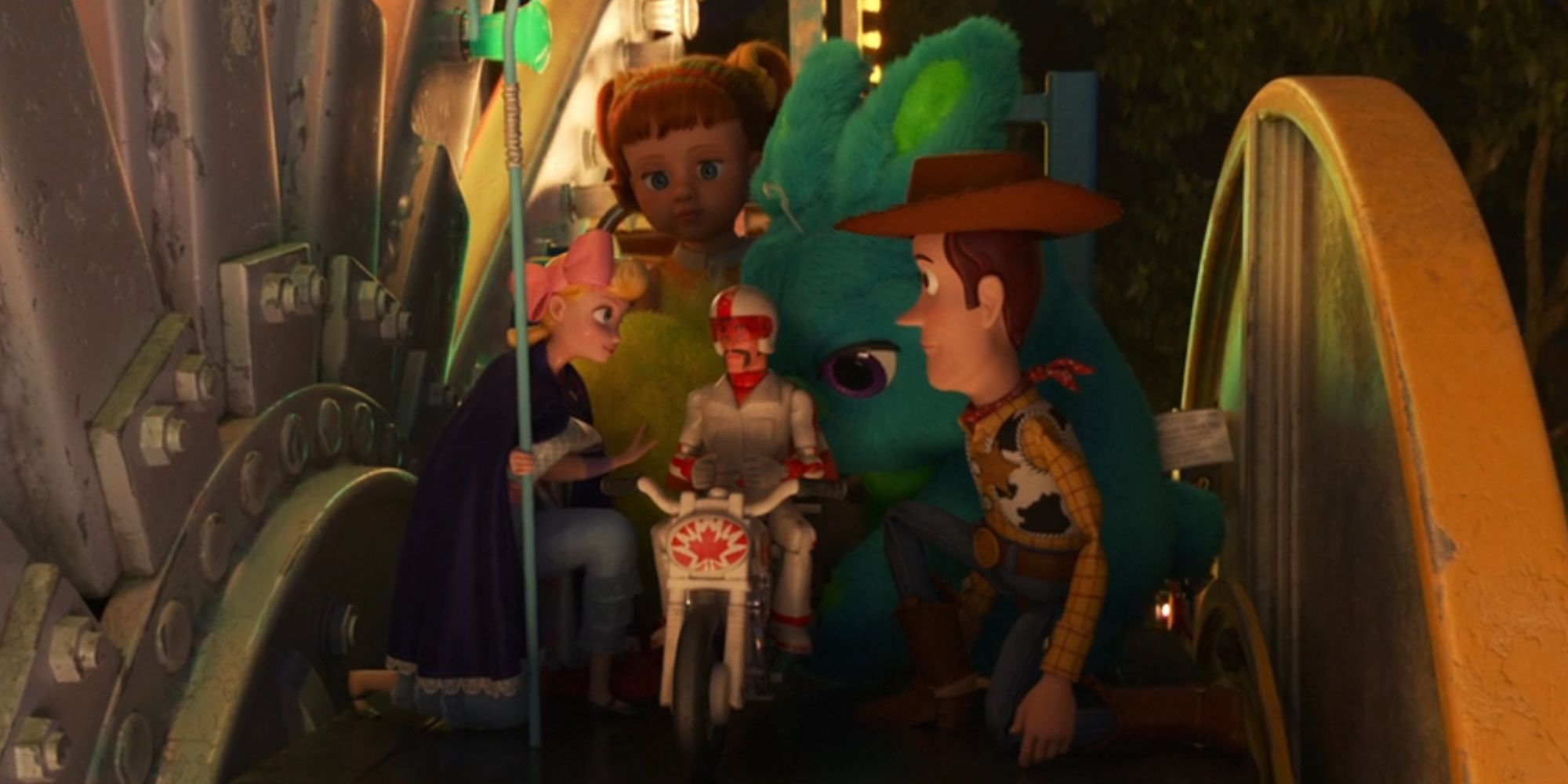 Woody and the other Lost Toys in Toy Story 4
