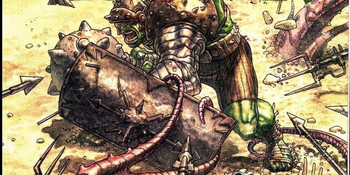 Hulk fighting as a gladiator on Sakaar in Planet Hulk.