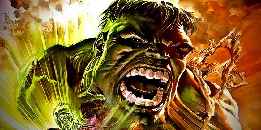 The Hulk screaming in unparalleled rage.