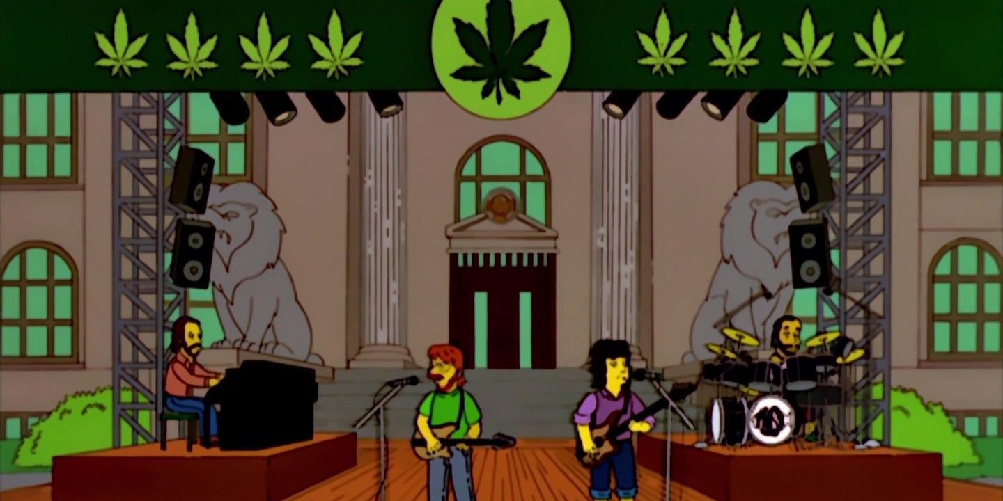 A show for the legalization of marijuana weed