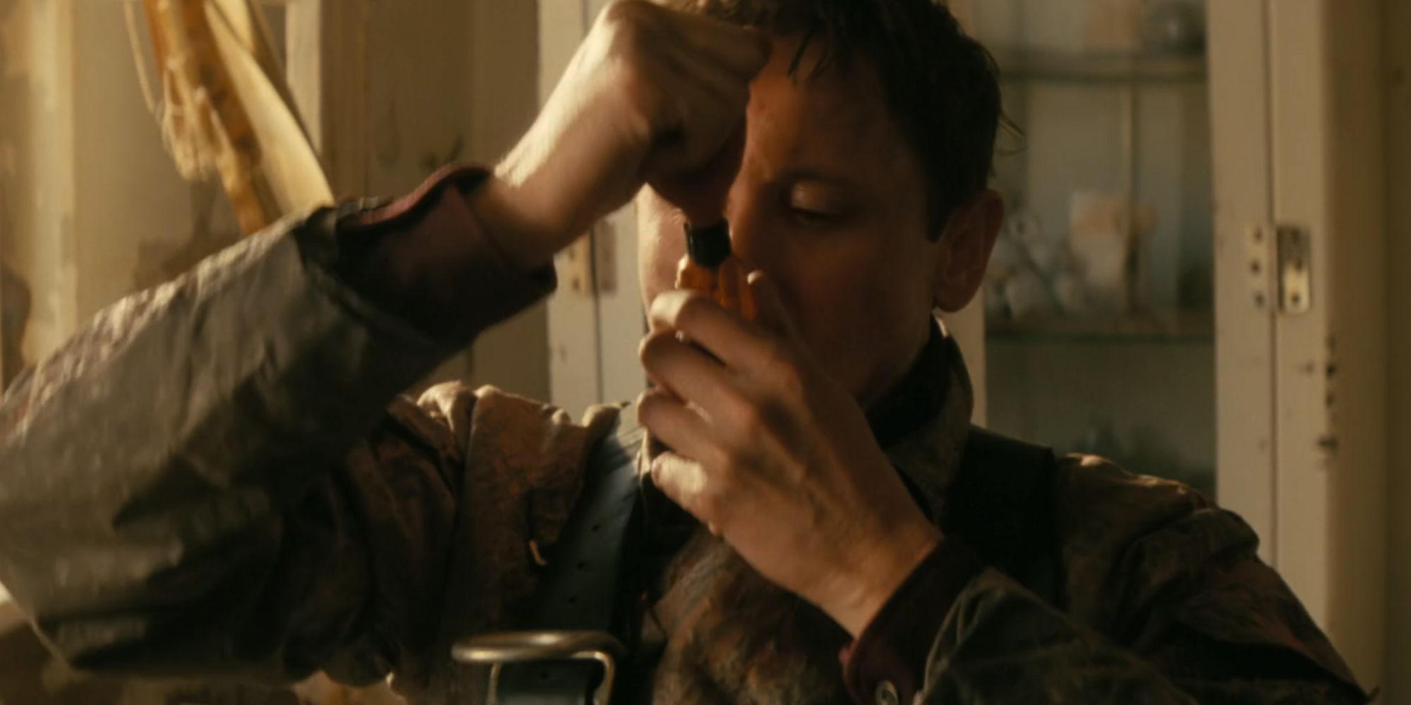 Johnny Pemberton as Thaddeus taking the Salesman's Elixir in Fallout