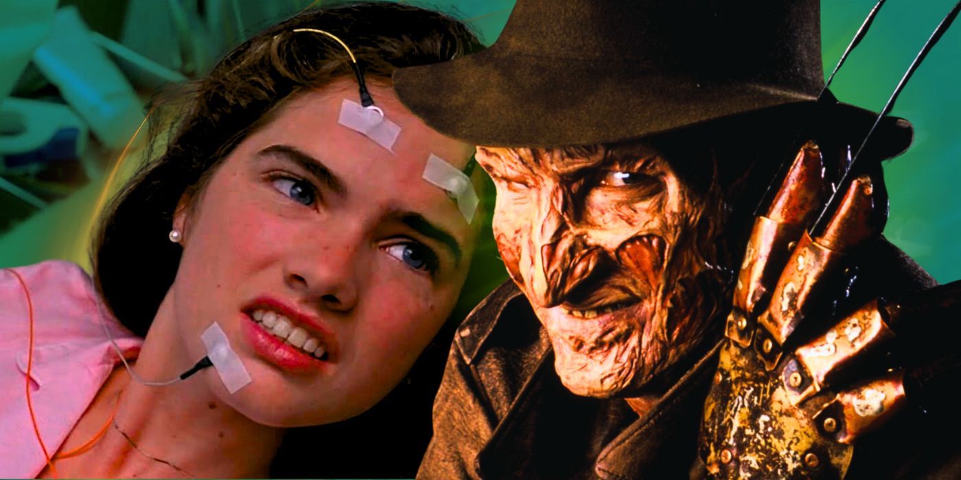 A Nightmare on Elm Street Nancy at the sleep disorder clinic next to Freddy Krueger