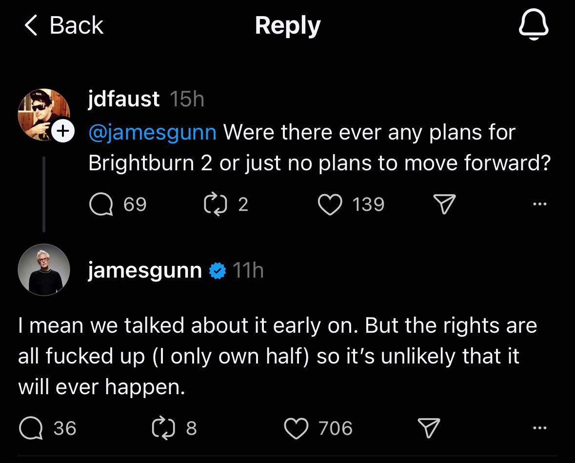 “All F**ked Up”: Brightburn 2 Gets Killer Update From James Gunn
