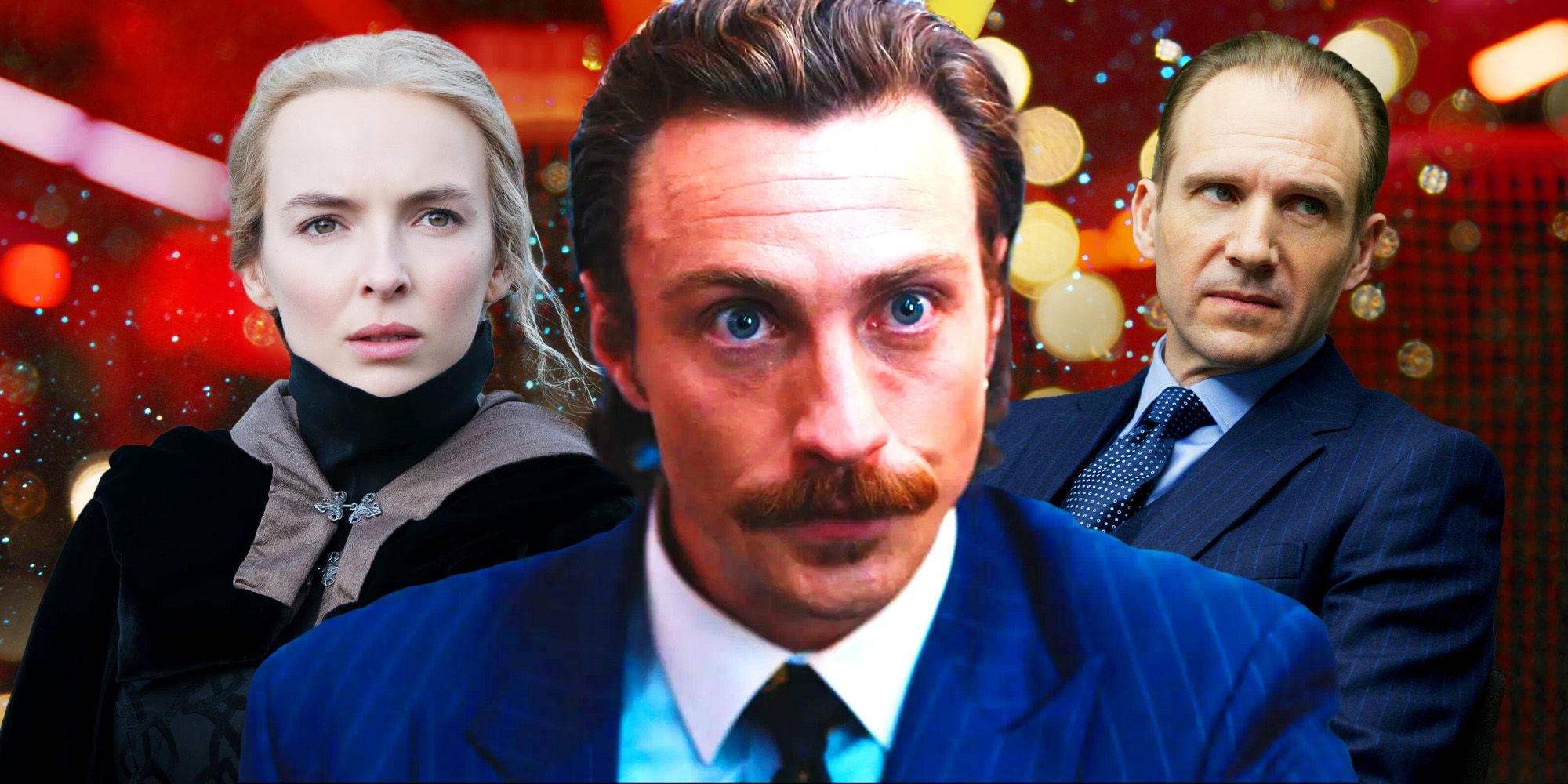 Aaron Taylor-Johnson, Ralph Fiennes and Jodie Comer
