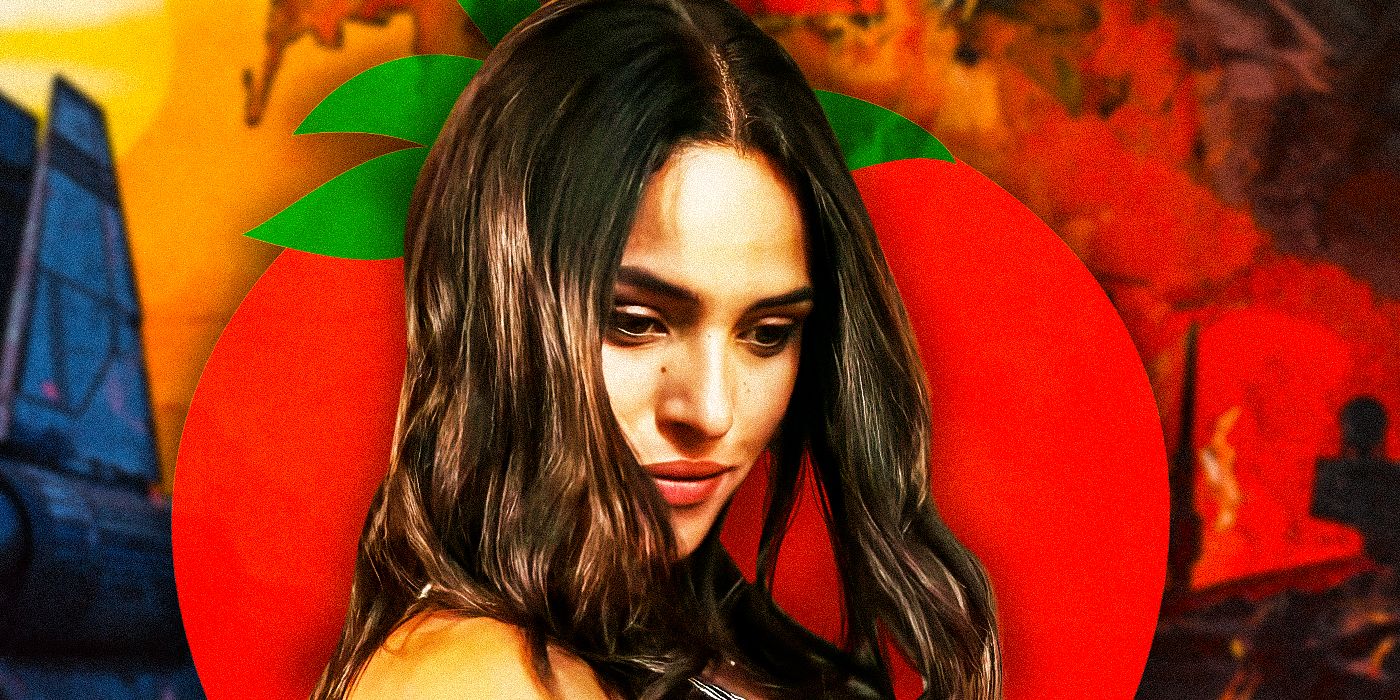 Adria Arjona as Laurie in Irma Vep with the Rotten Tomatoes logo