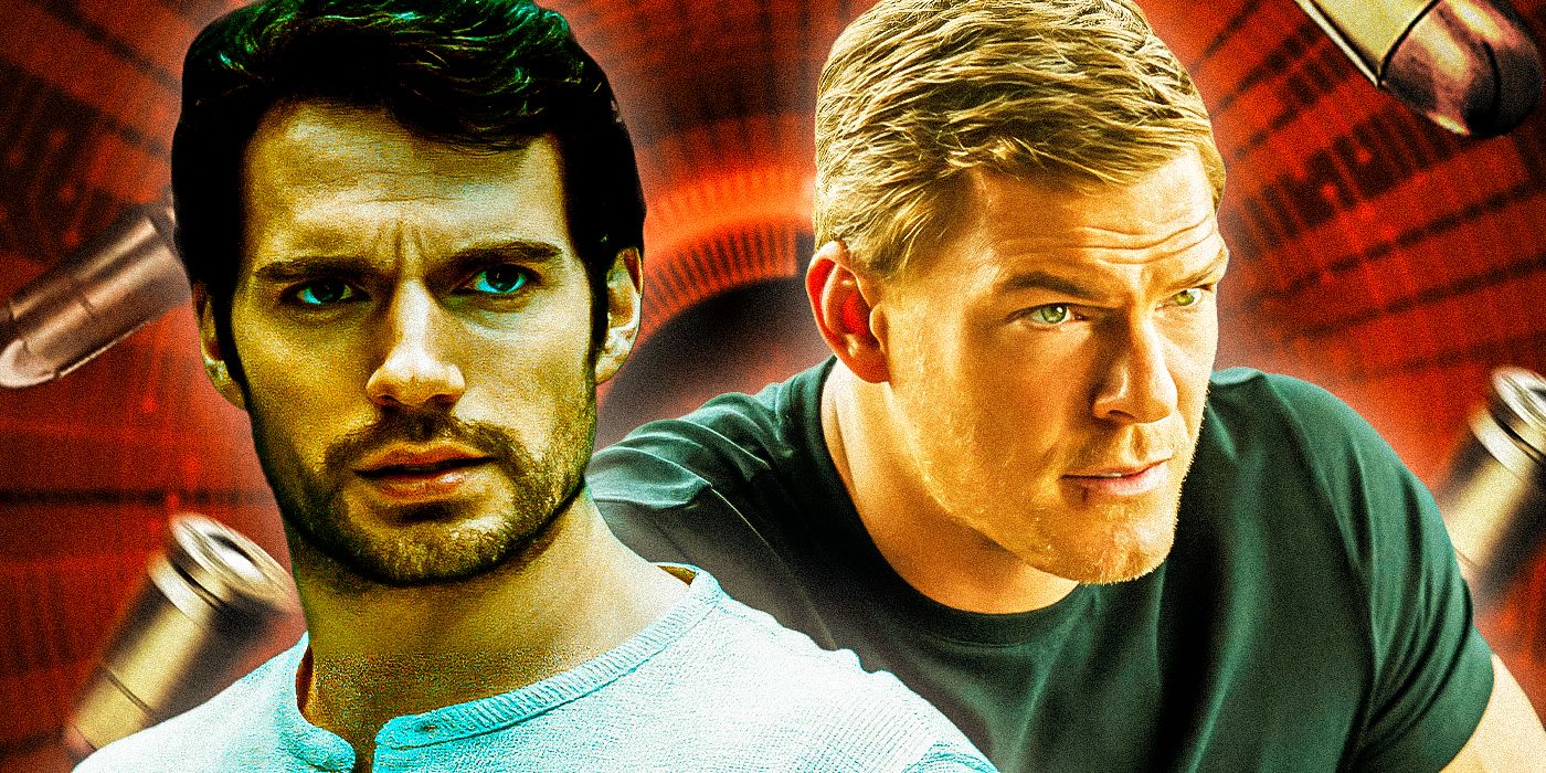 Henry Cavill from Man of Steel and Alan Ritchson from Reacher