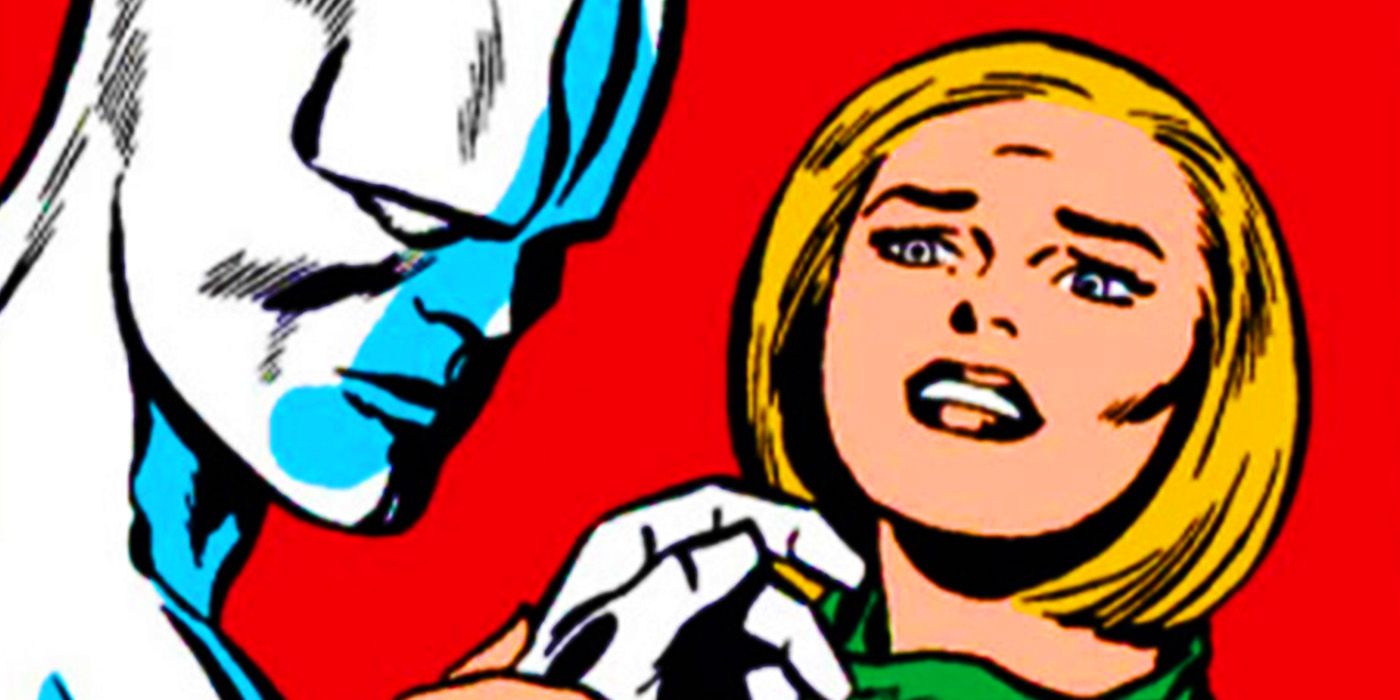 Alicia Masters convincing the Silver Surfer to be good in Marvel Comics