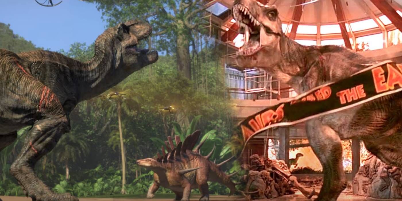 All 8 Dinosaurs The T-Rex Has Fought In The Jurassic Park Movies (& Who Won) custom image