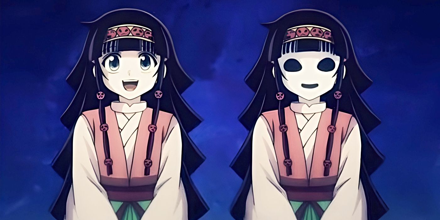 Alluka is pictured next to her body's other inhabitant, Nanika, as their powers are explained in Hunter x Hunter.