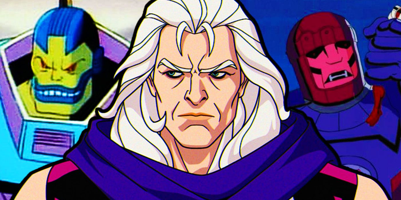 Animated Magneto, Apocalypse and Sentinel in X-Men series