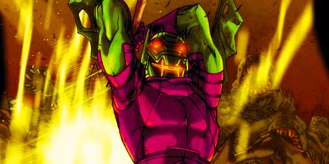 Annihilus attacking in Marvel Comics