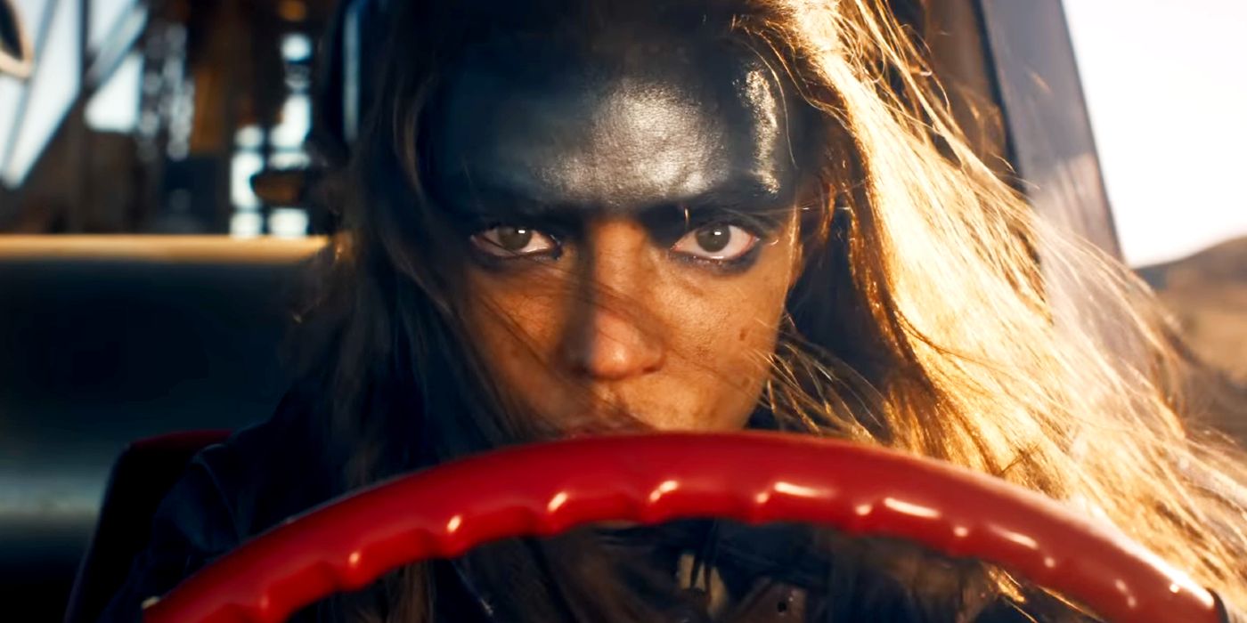 Anya Taylor-Joy as Furiosa Behind the Wheel in Furiosa A Mad Max Saga