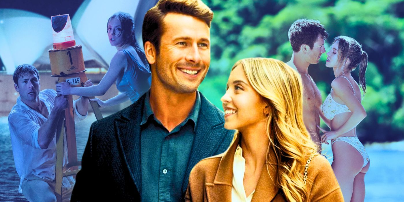 Glen Powell as Ben and Sydney Sweeney as Bea in Anyone But You.