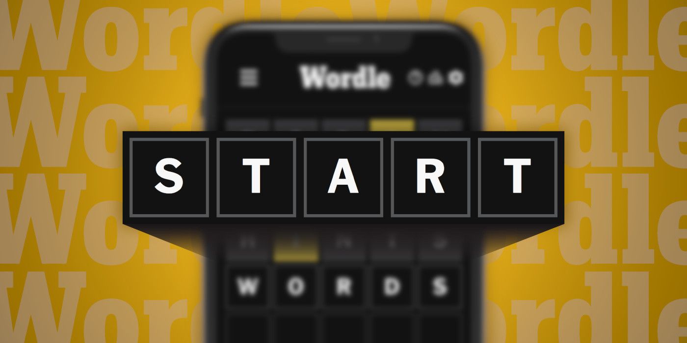 7 أبريل 2024 Wordle أفضل الكلمات البادئة متراكبة على خلفية صفراء