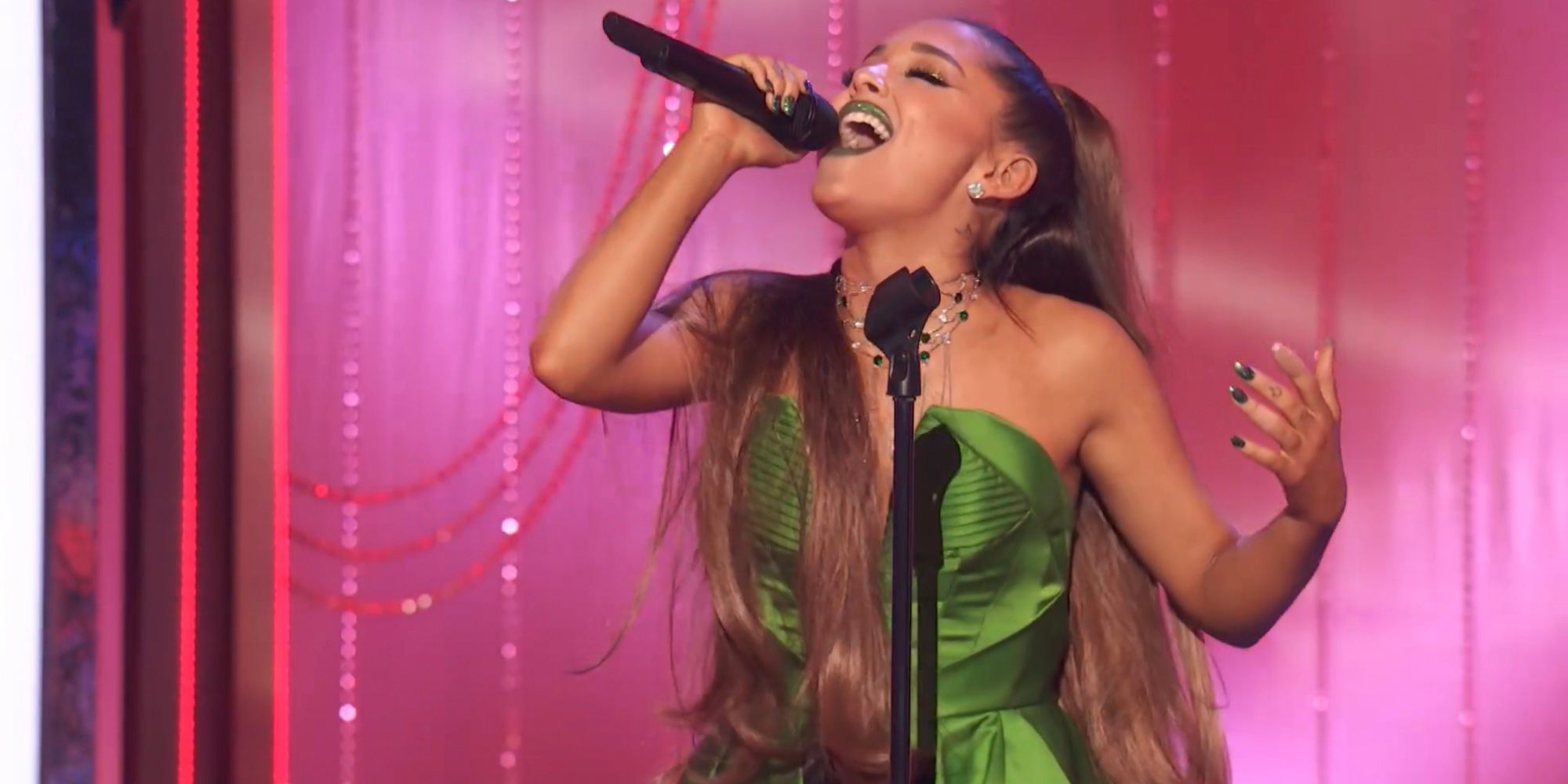 Ariana Grande performs "The Wizard & I" on A Very Wicked Halloween 15th Anniversary TV Special.