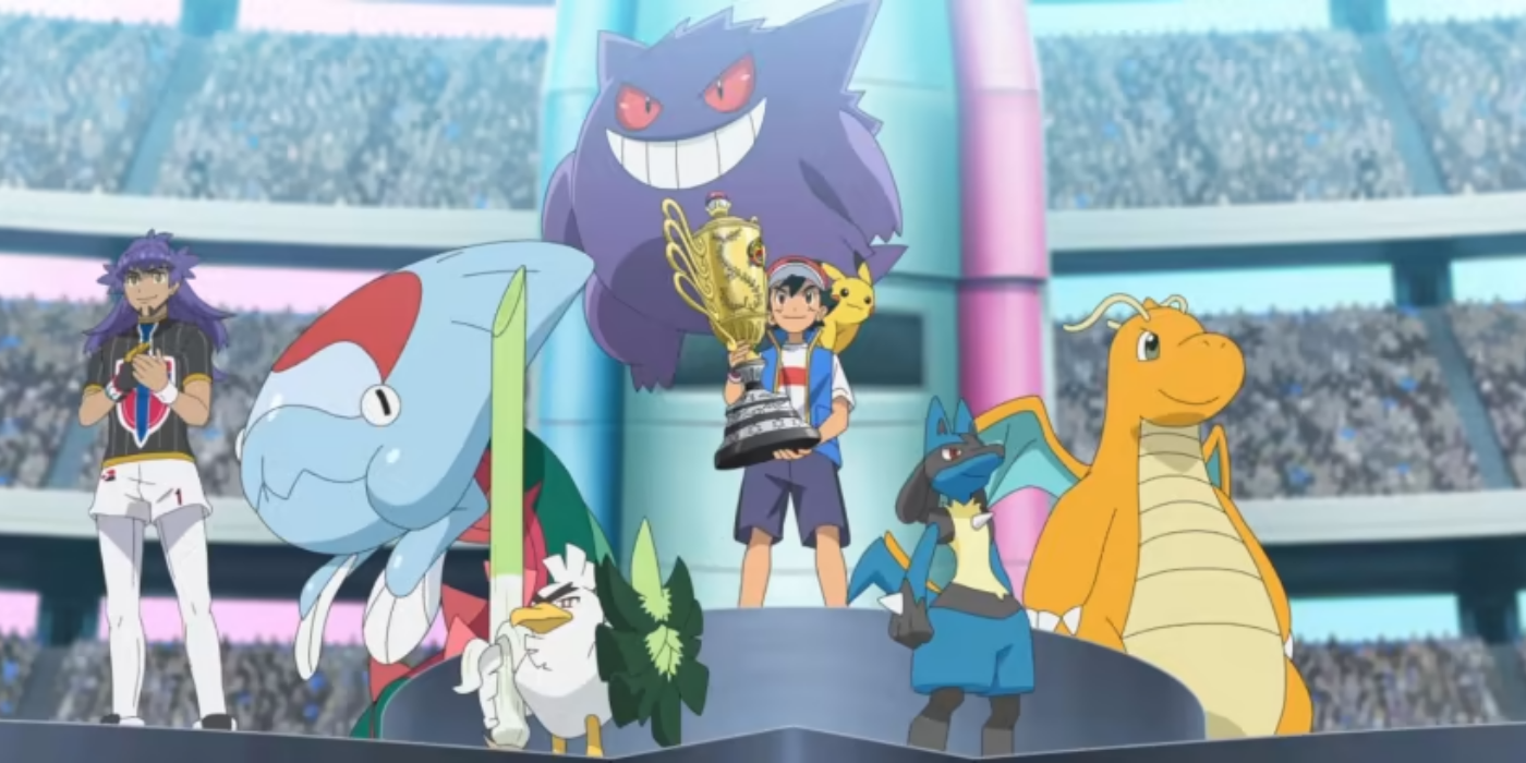 Ash and his pokemons becames world champion