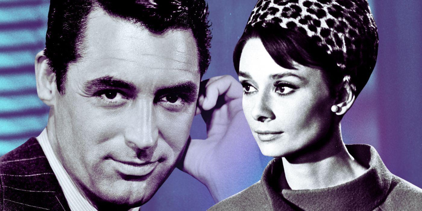 Custom image of Audrey Hepburn and Cary Grant