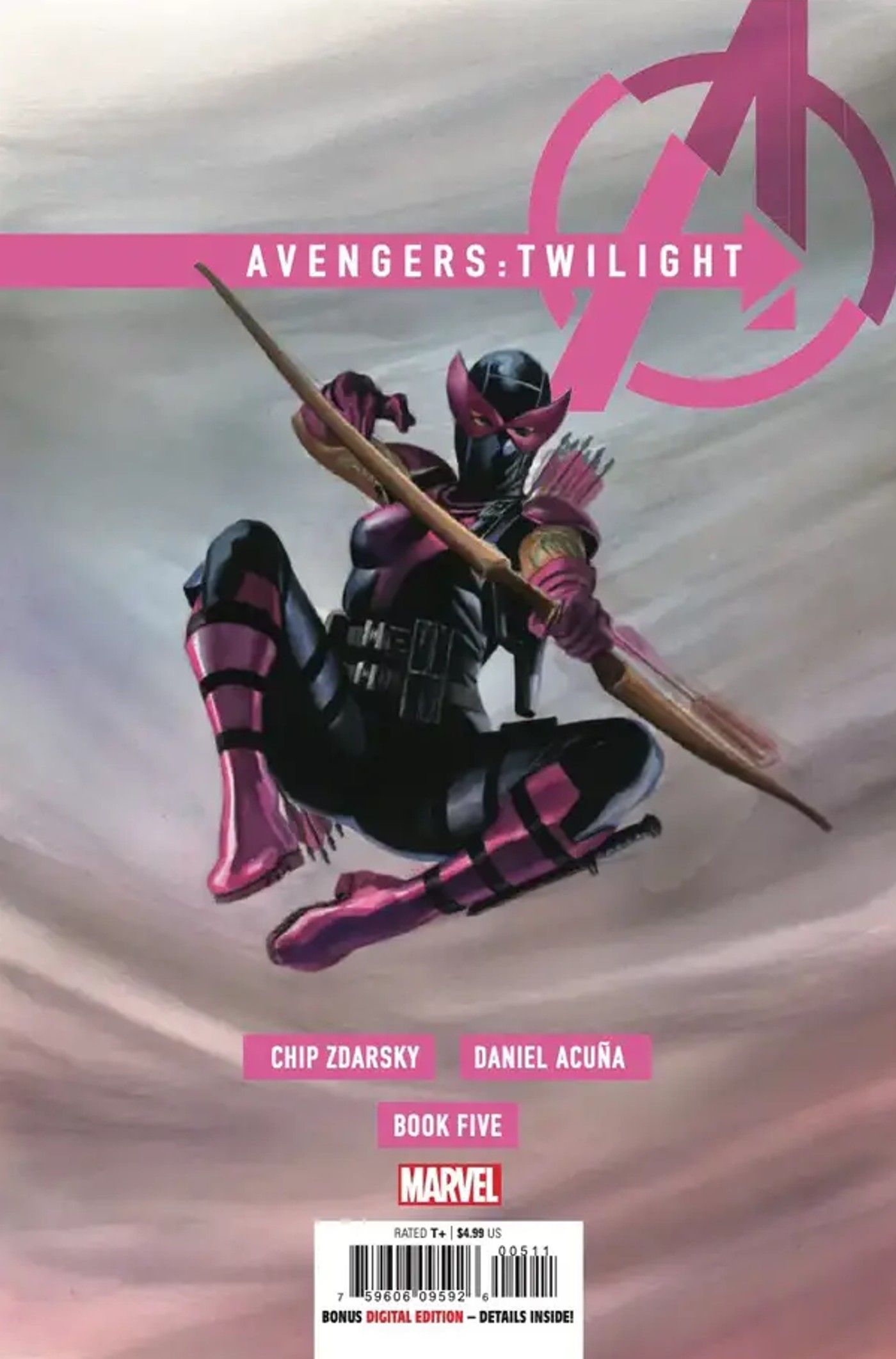 avengers twilight issue 5 preview, cover showing the new hawkeye