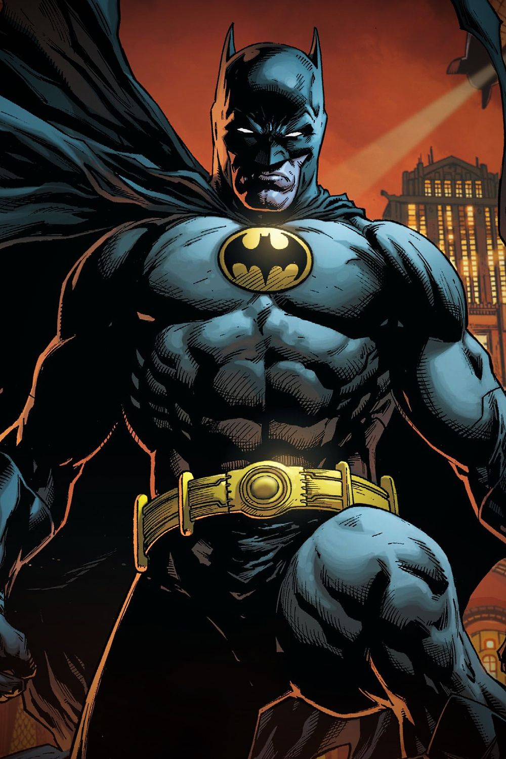Batman se destaca na arte de quadrinhos de detetive por Jason Fabok