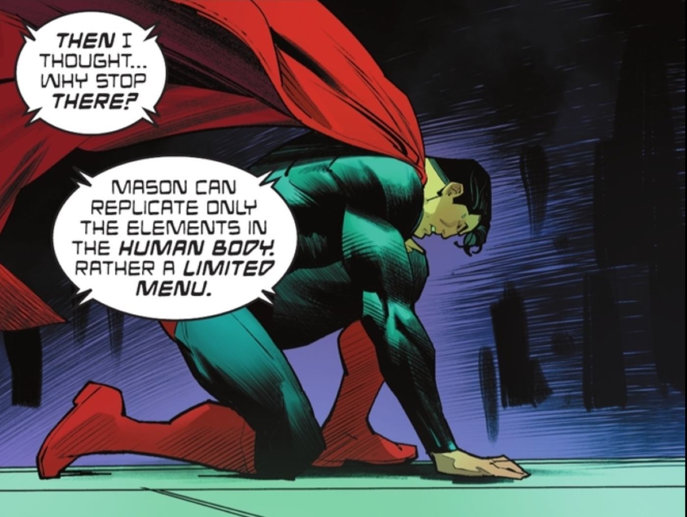 Batman Superman World's Finest #14 talking about metamorpho 