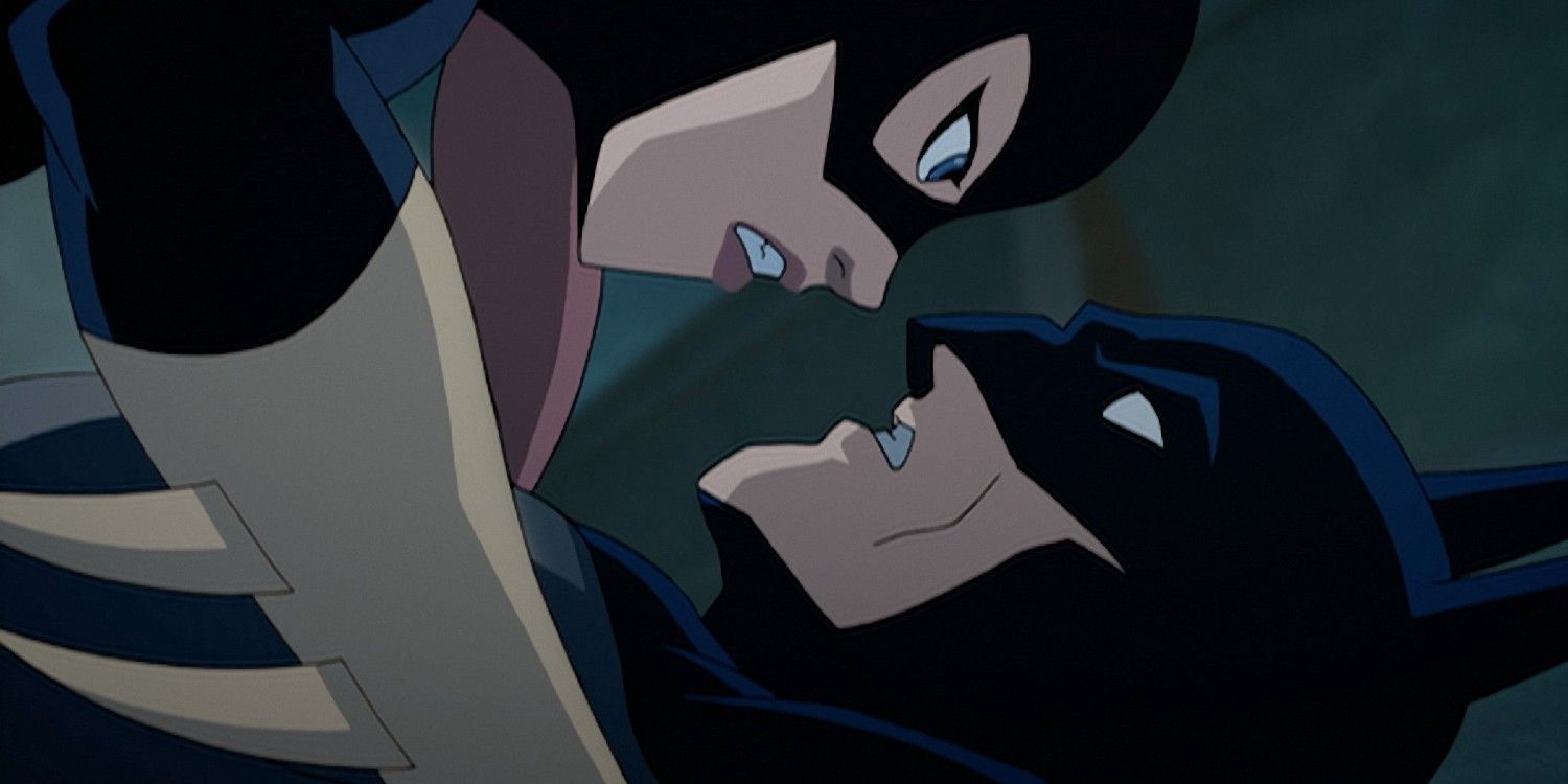 batman the killing joke, batman and batgirl getting intimate