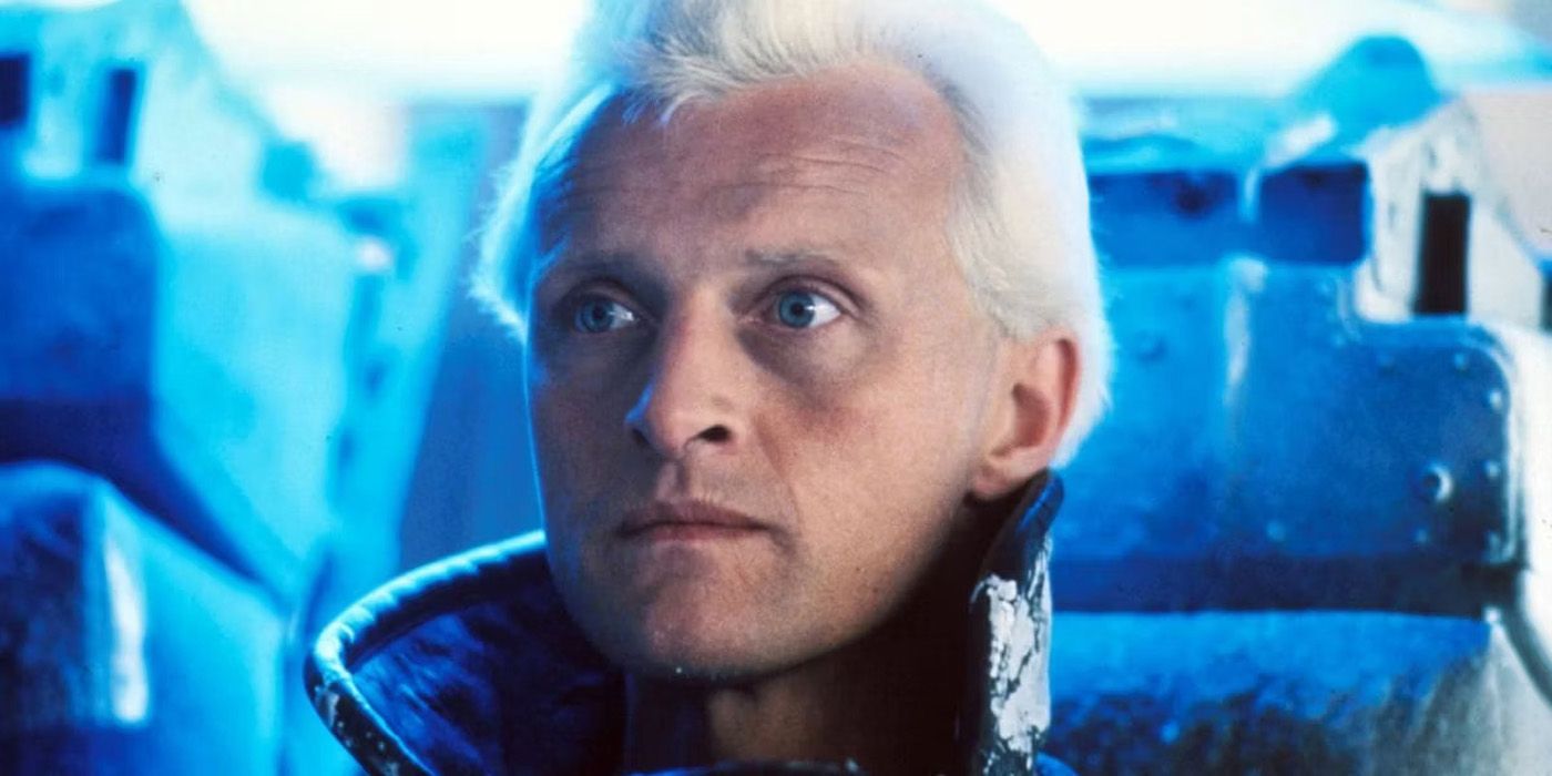 Batty looking at something in Blade Runner