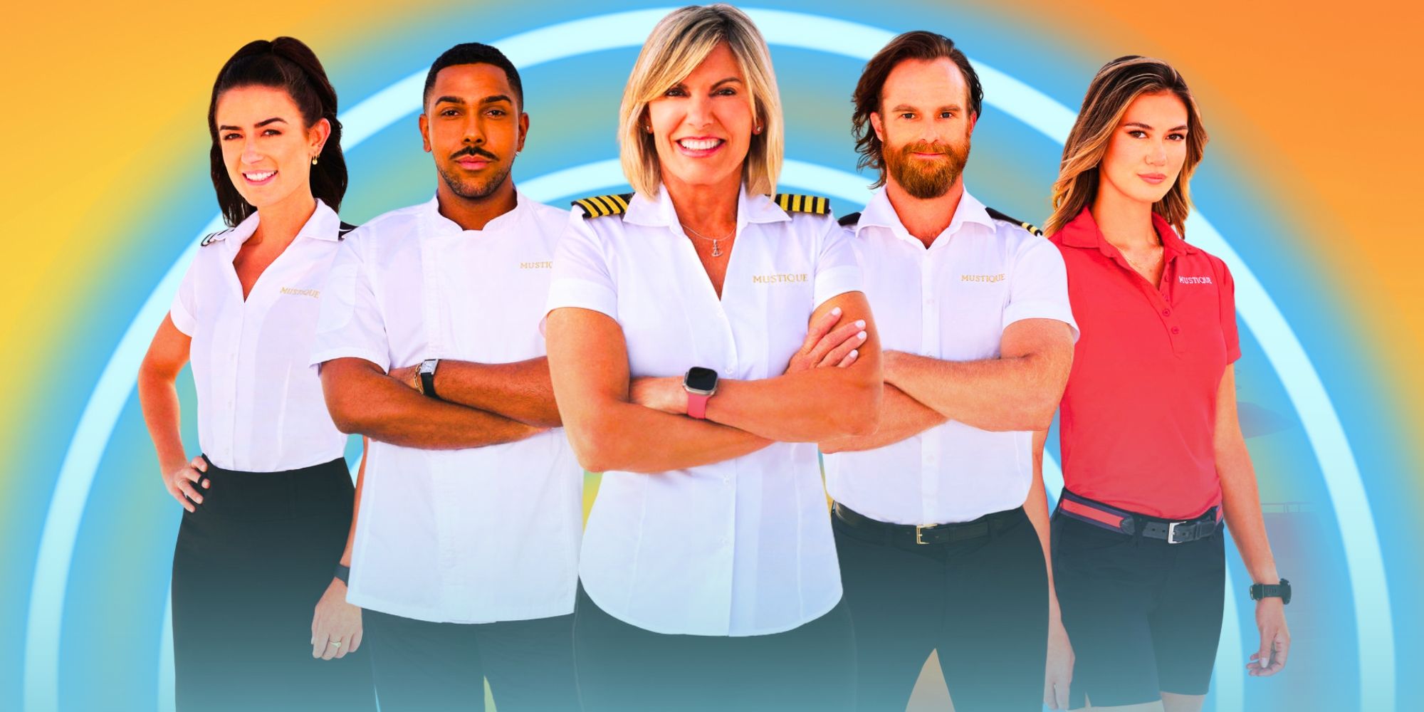 Below Deck Mediterranean Season 9's Captain Sandy Yawn and other cast members headshots