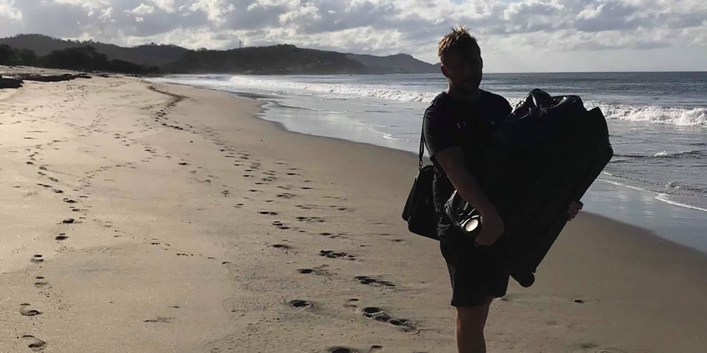 Below Deck's Nick Tatlock on a beach