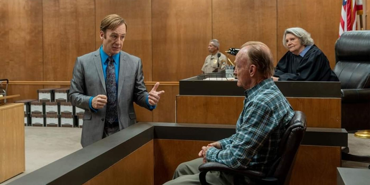 Jimmy and the witness in Better Call Saul season 5 episode Namaste 