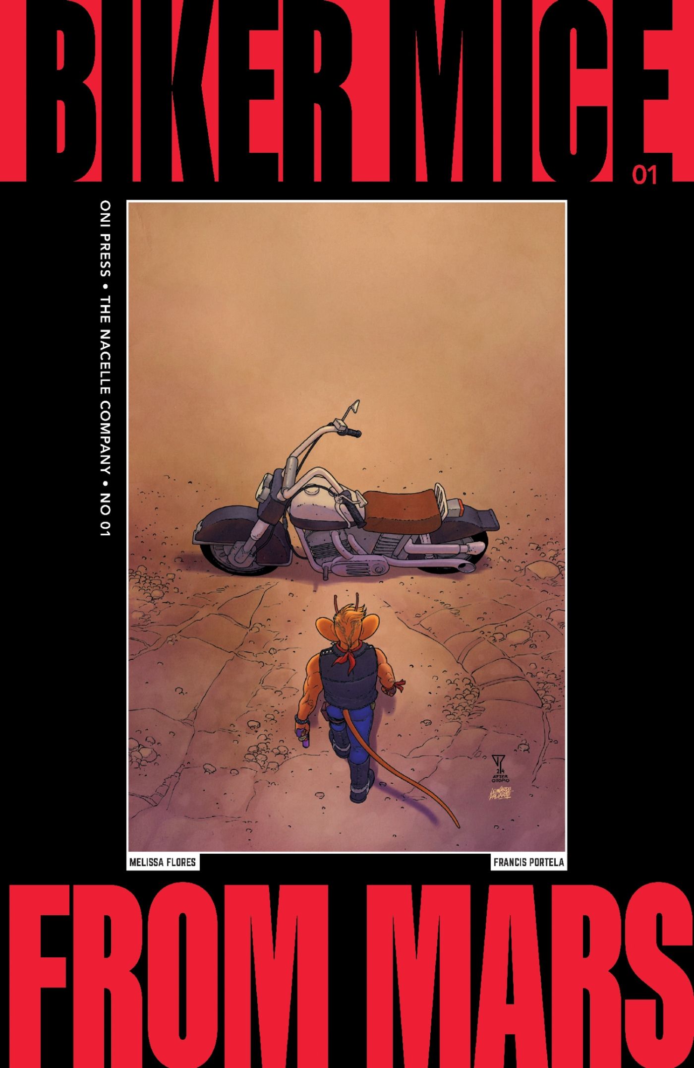 Biker Mice from Mars #1 Akira Tribute Variant Cover por Francis Portela