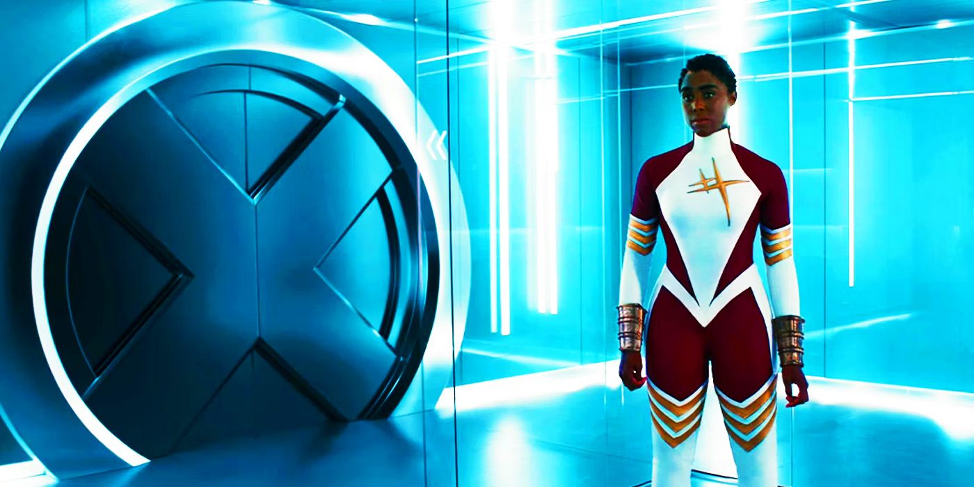 Binary with the X-Men doors in The Marvels