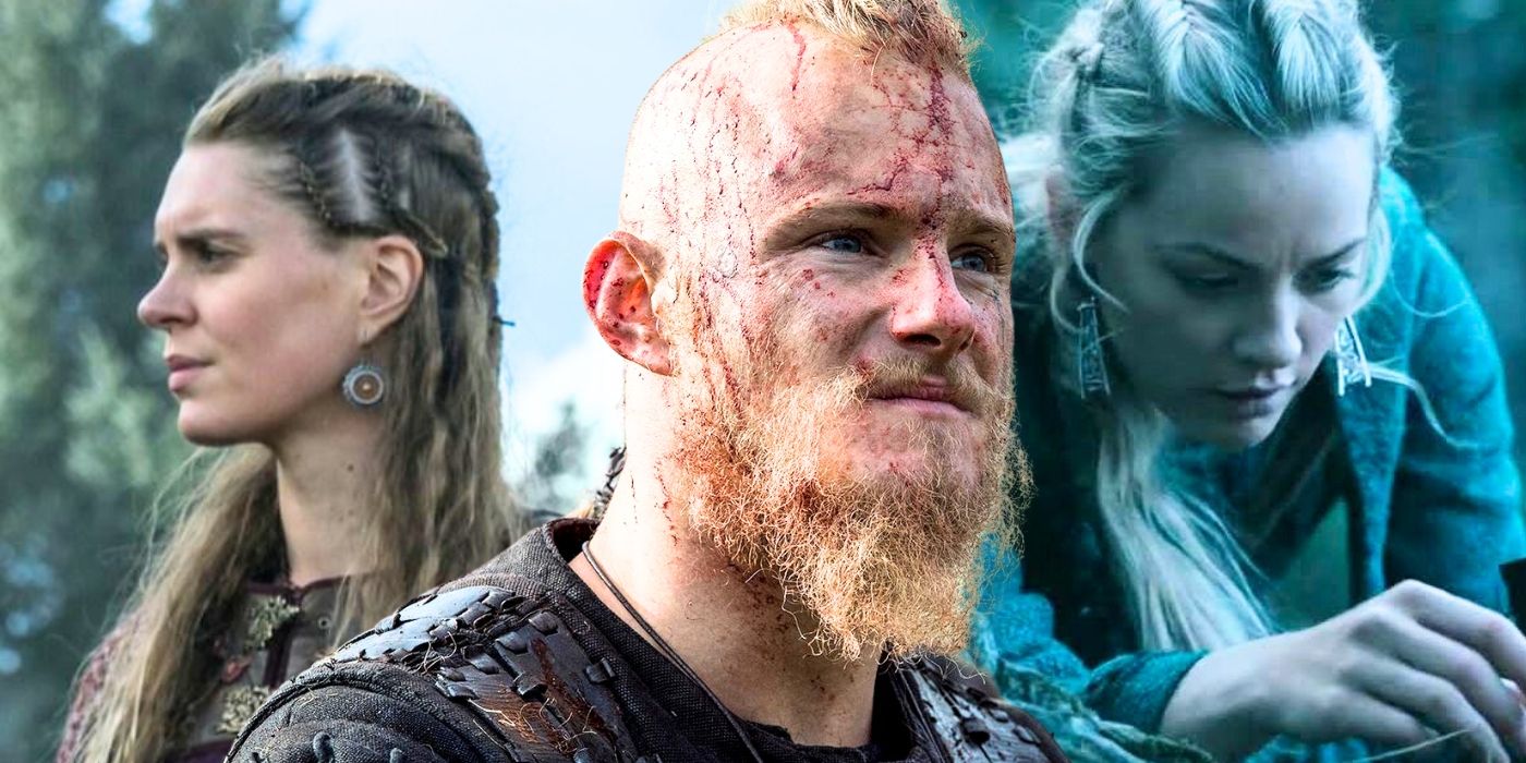 A collage image of Gunnhild, Bjorn, and Ingrid in Vikings - created by Tom Russell