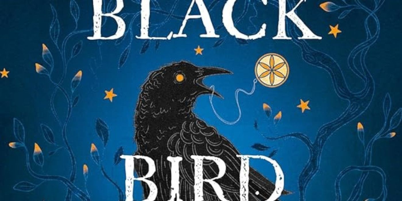 Black Bird Oracle Cover featuring a black bird and blue background
