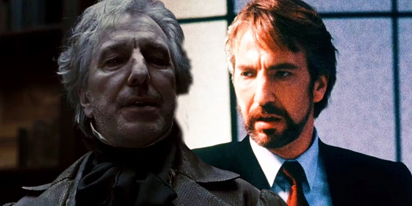 Blended image of Alan Rickman as Judge Turpin in Sweeney Todd and Hans Gruber in Die Hard