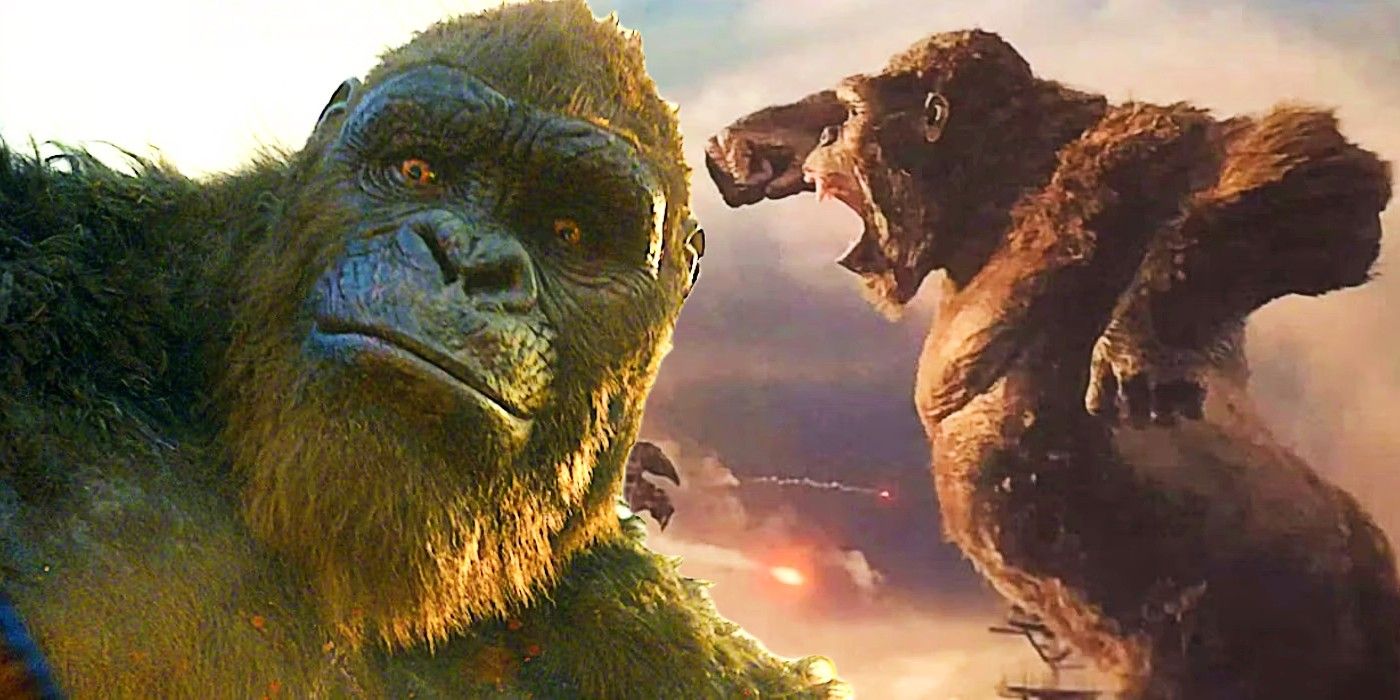 Blended image of Kong in Godzilla vs. Kong