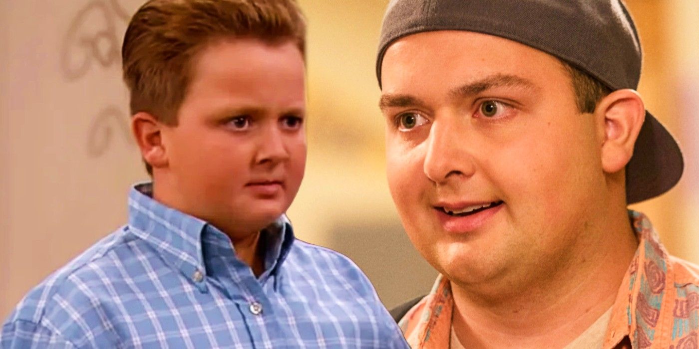 Blended image of Noah Munck as Gibby in iCarly and Rob in The Goldbergs