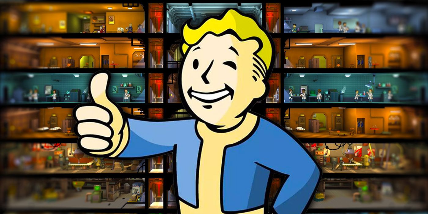 Vault Boy from Fallout Shelter with layout for fallout shelter