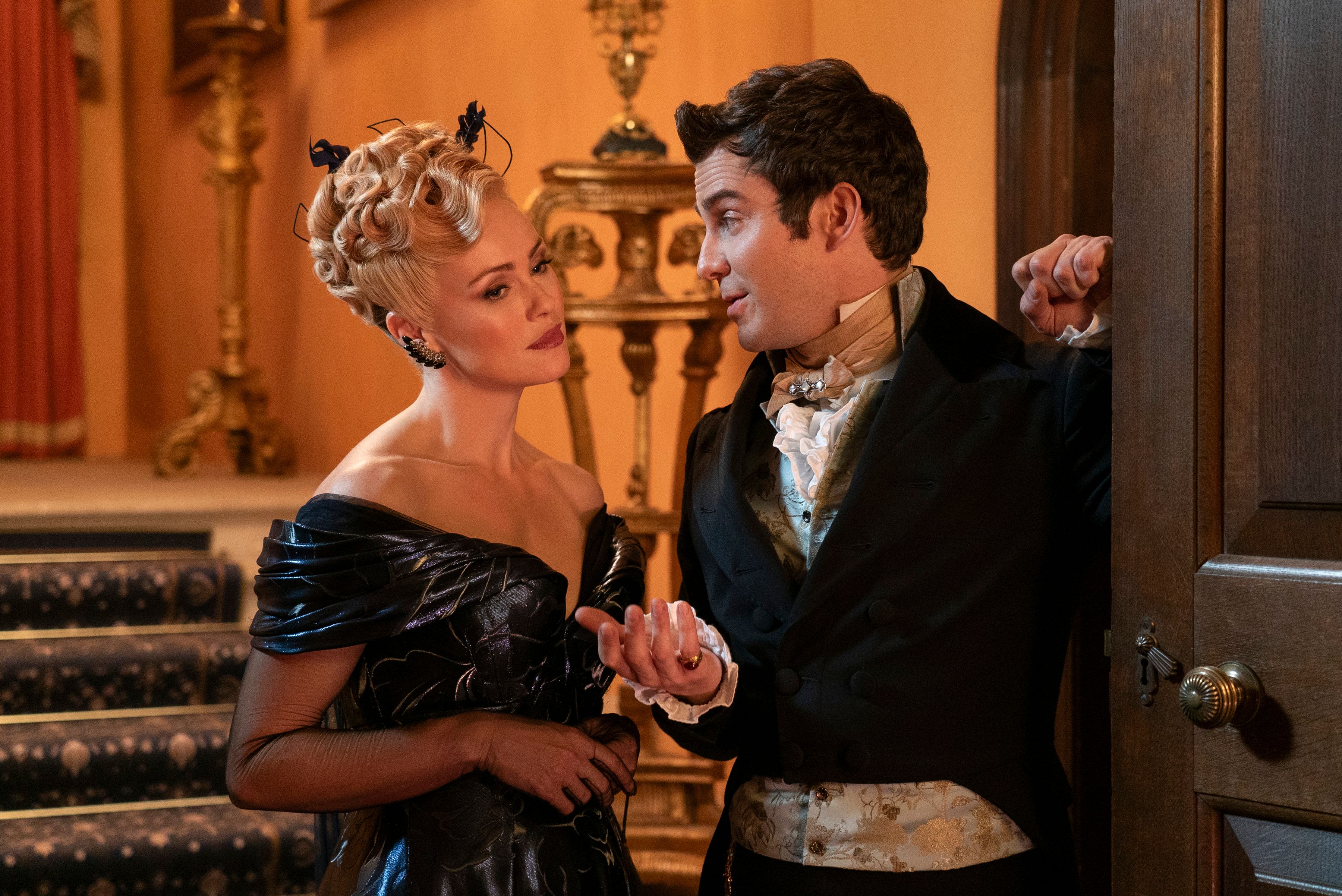 Bridgerton Season 3 Images Reveal Benedict Getting Cozy With New Companion Lady Tilley Arnold