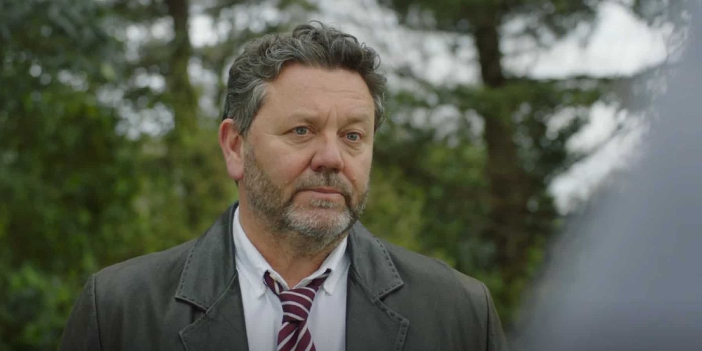Neill Rea looks skeptical in The Brokenwood Mysteries