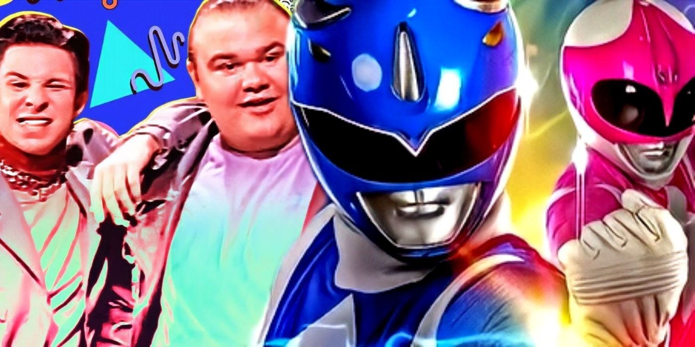Bulk and Skull with the Blue and Pink Power Rangers.