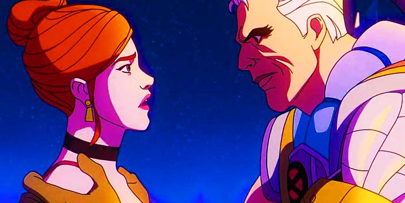 Cable speaking to Madelyne Pryor in X-Men '97 episode 5