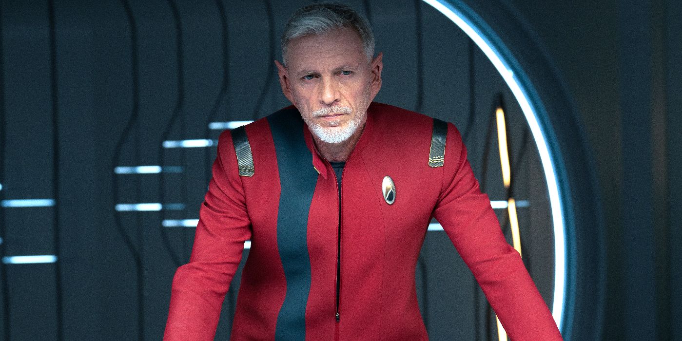 Callum Keith Rennie as Captain Rayner looking displeased in Star Trek Discovery