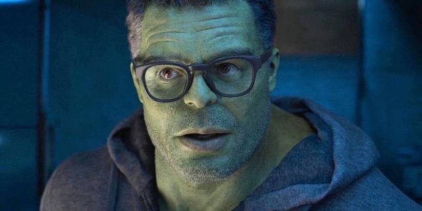 Smart Hulk in the MCU looking surprised.